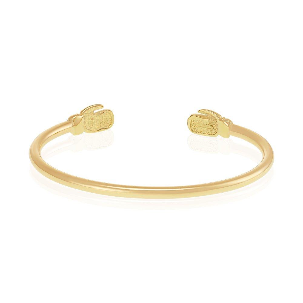 Yellow Gold Baby Boxing Glove Bangle