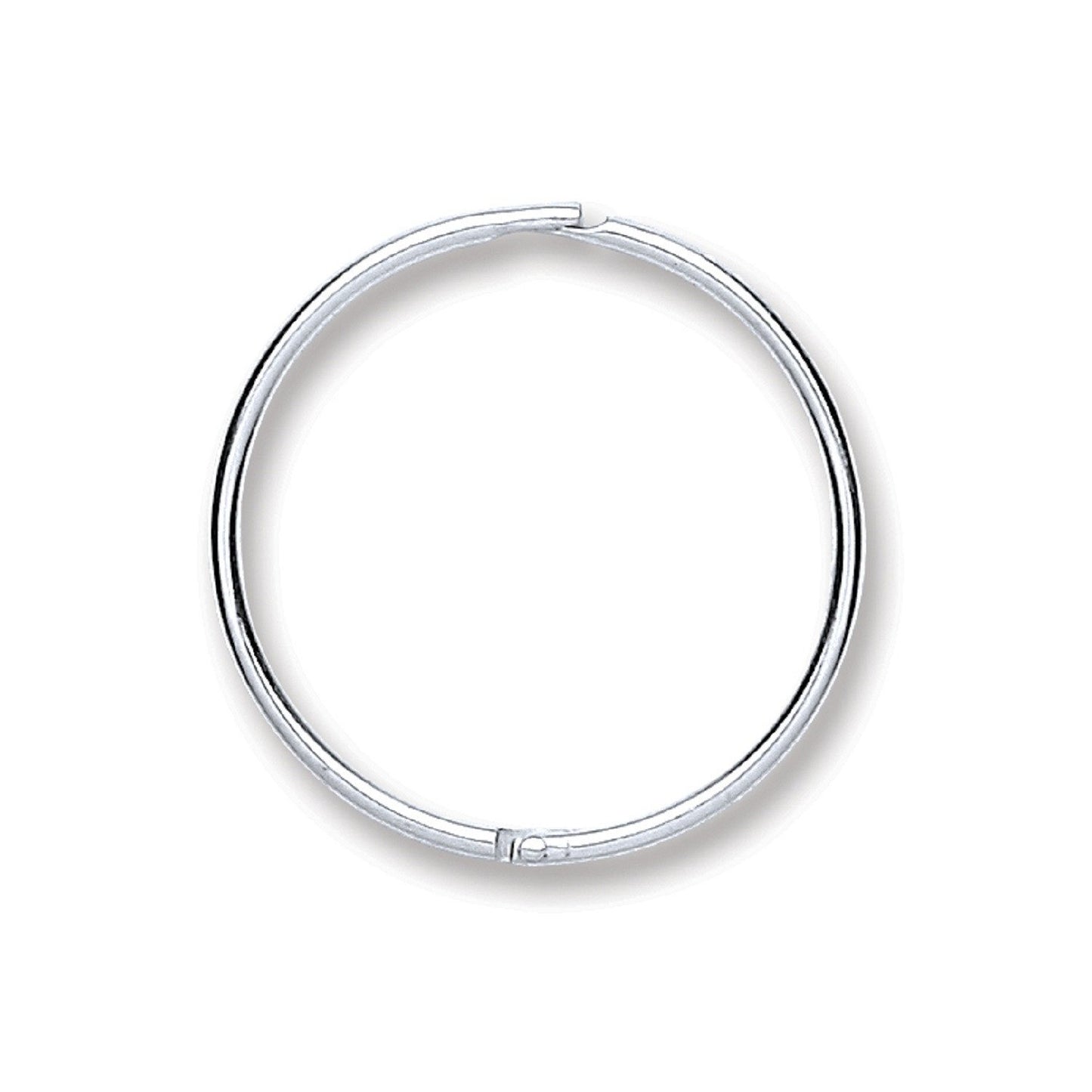 Silver 16mm Plain Hinged Sleepers