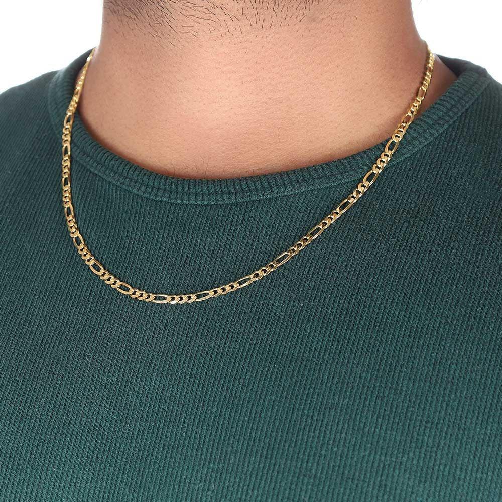Yellow Gold 3.8mm Figaro Chain