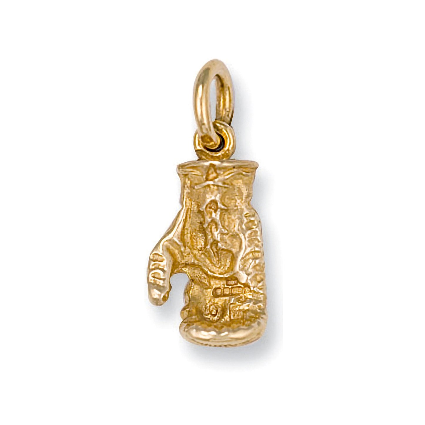 Yellow Gold Boxing Glove Pendant - 11.5mm