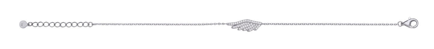 Silver Angel Wing 16" Necklace/Ladies Bracelet