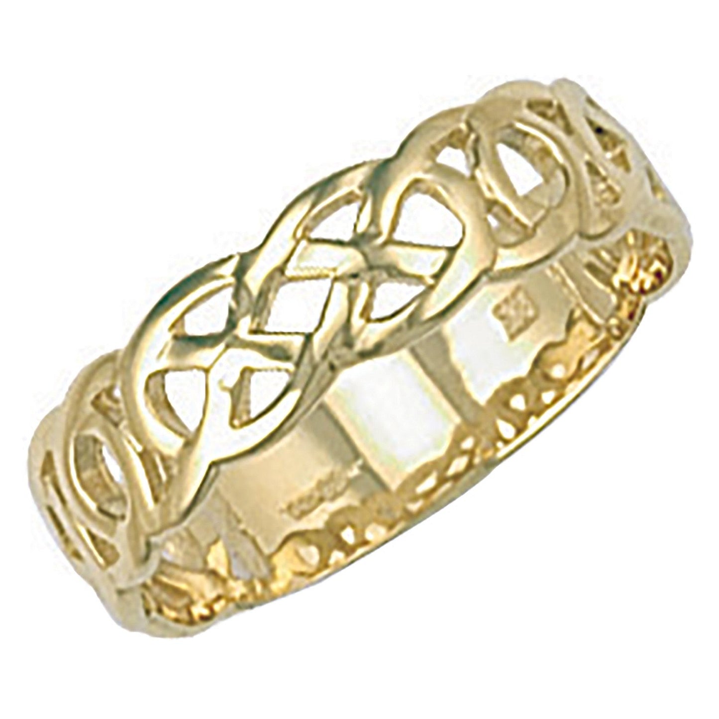 Yellow Gold Celtic Ring (HNN-92C062)