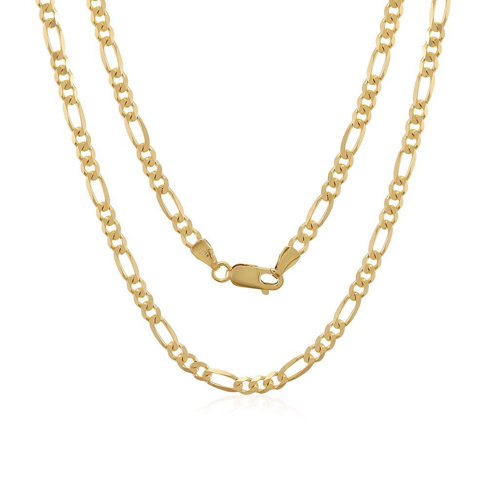 Yellow Gold 3.8mm Figaro Chain