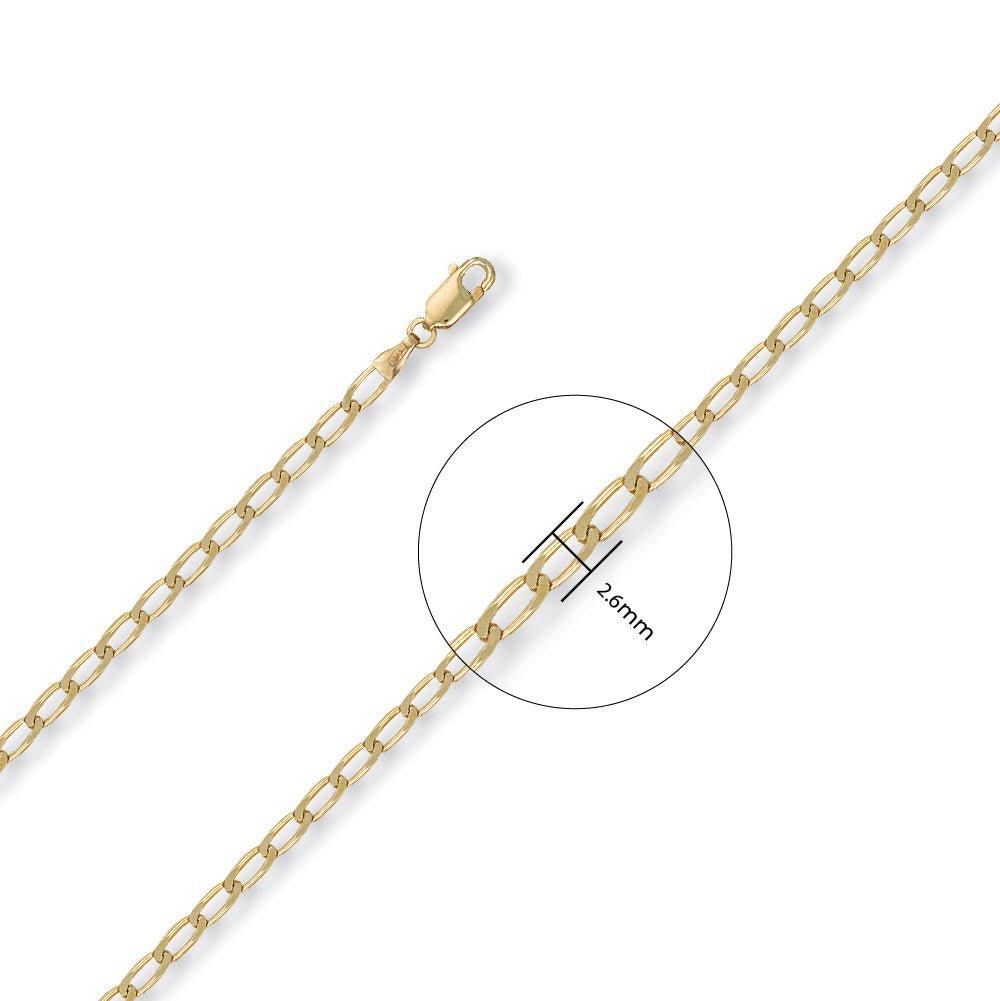 Yellow Gold 2.6mm Rada Chain