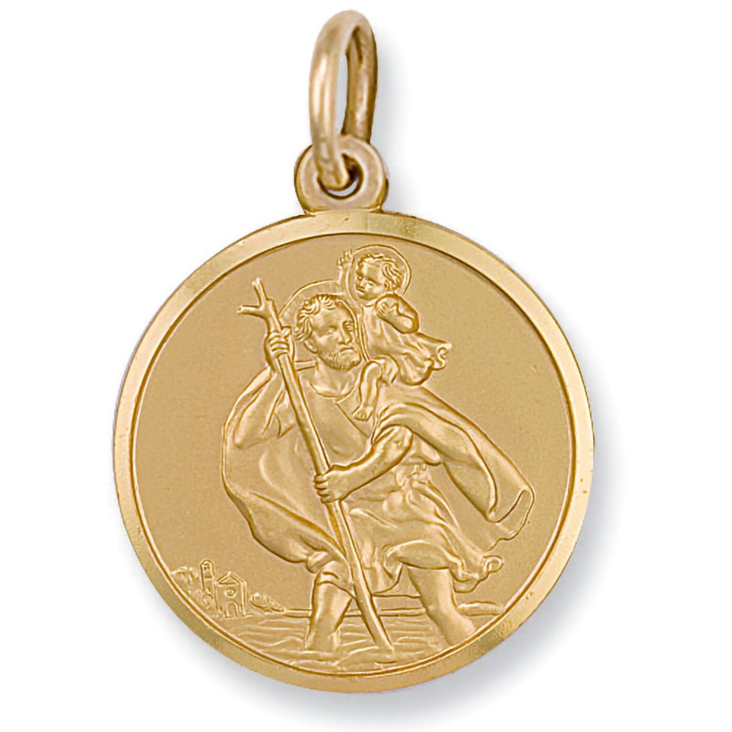 Yellow Gold St. Christopher Pendant - 27.7