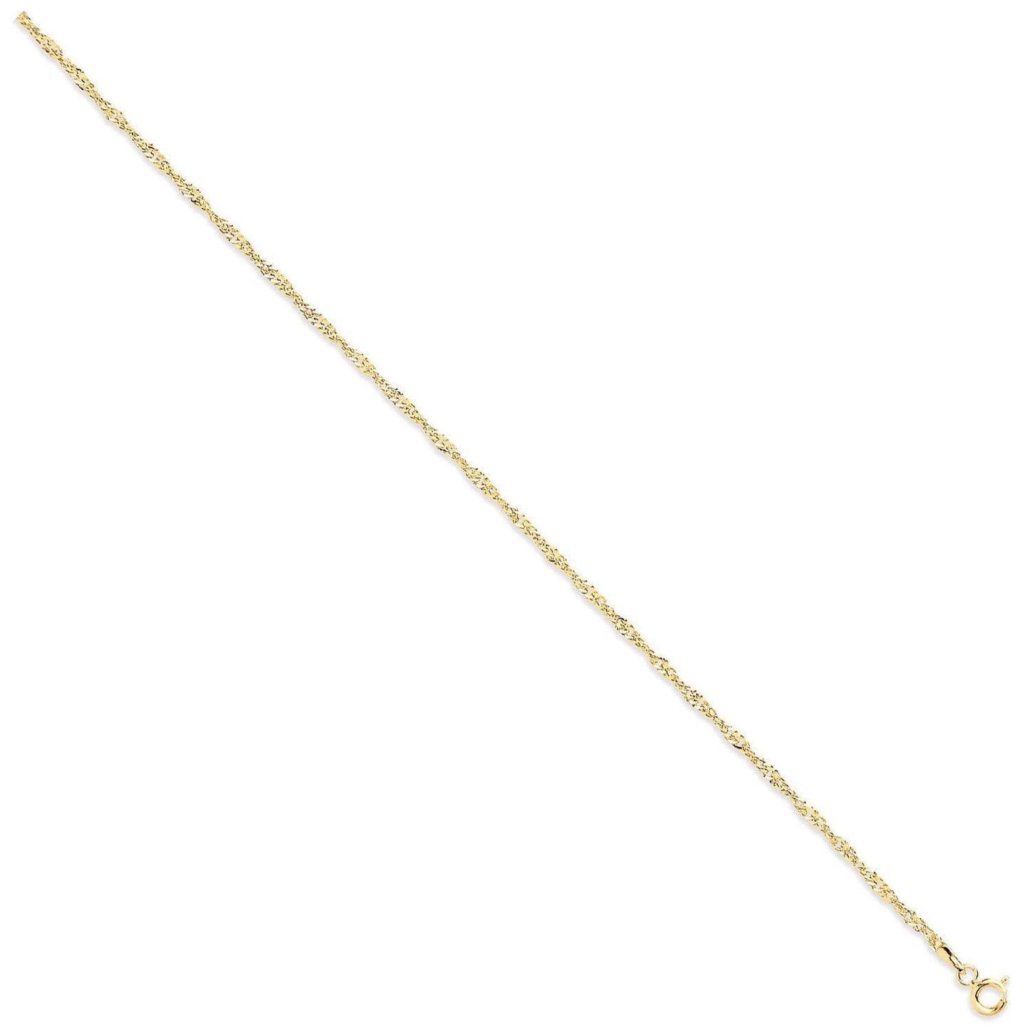 Yellow Gold 1.9mm Hollow Singapore Chain