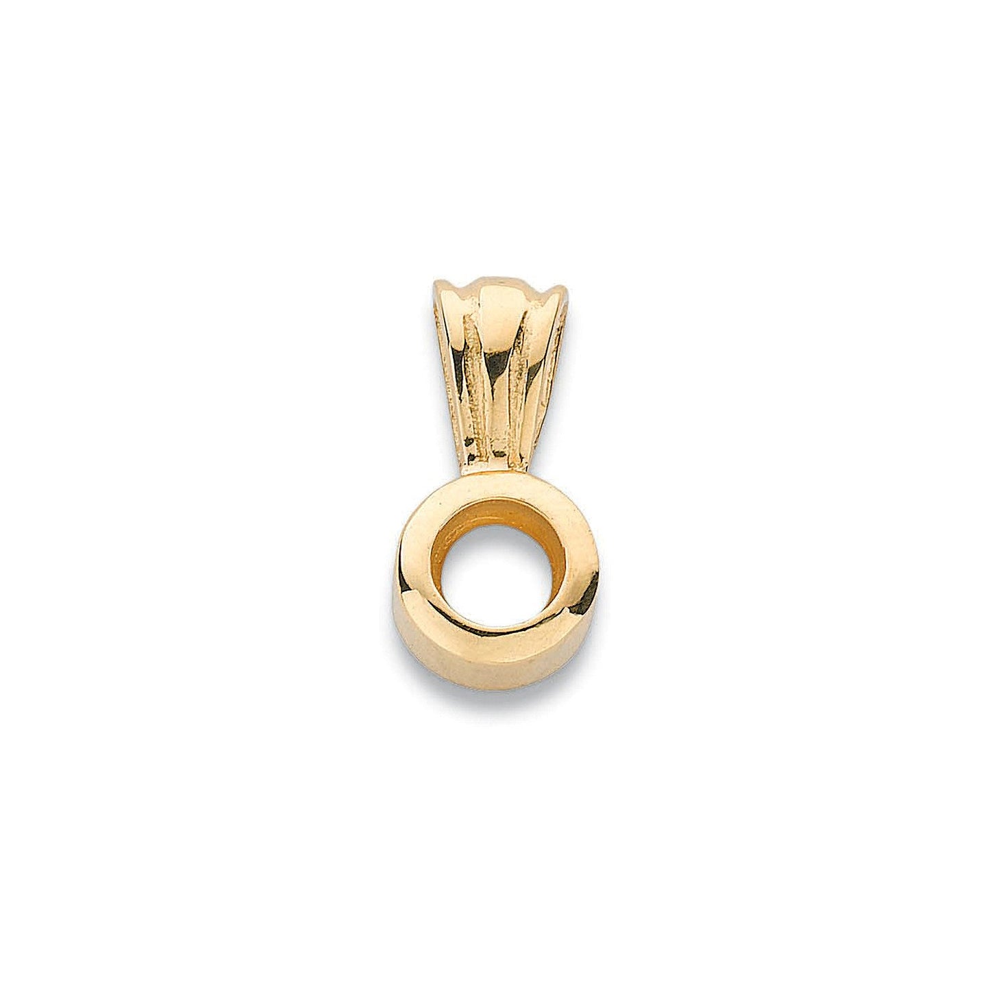 18ct Yellow Gold Pendant Mount Rubover 0.20-0.25ct