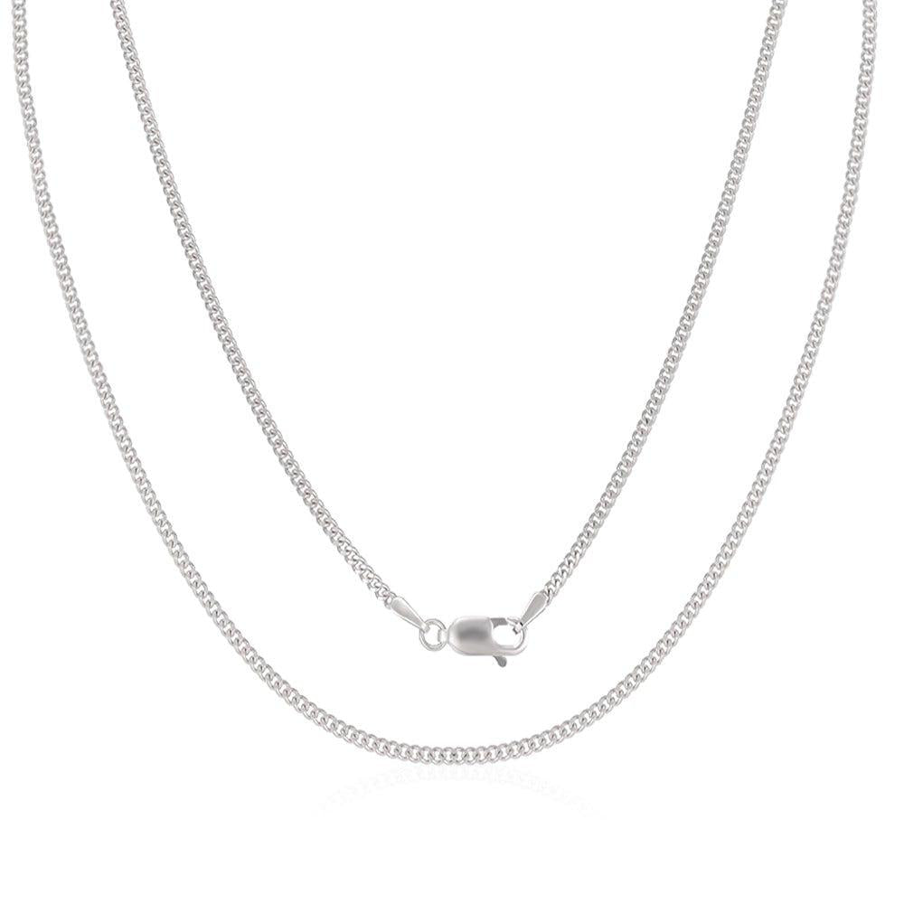18ct White Gold 1.8mm Curb Chain
