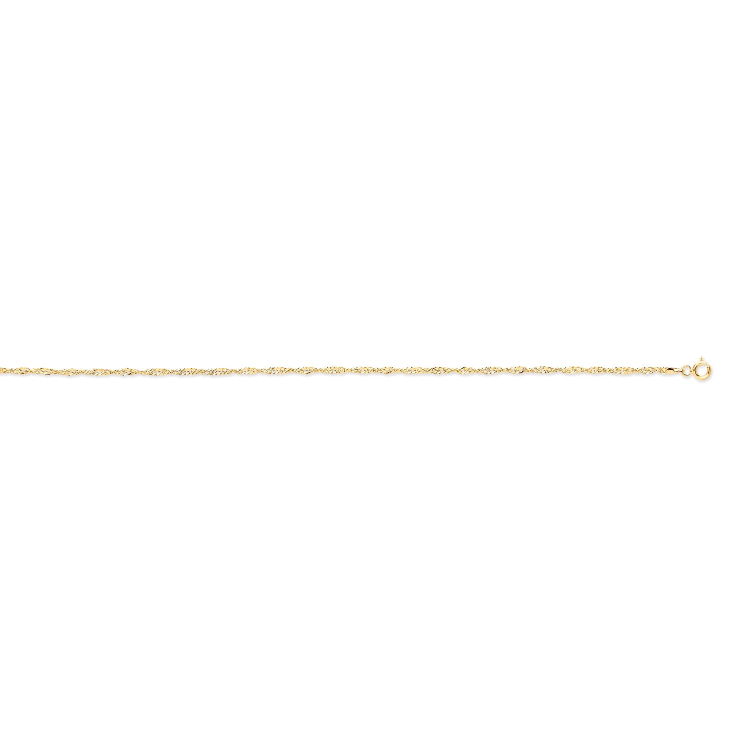 Yellow Gold 1.9mm Hollow Singapore Chain