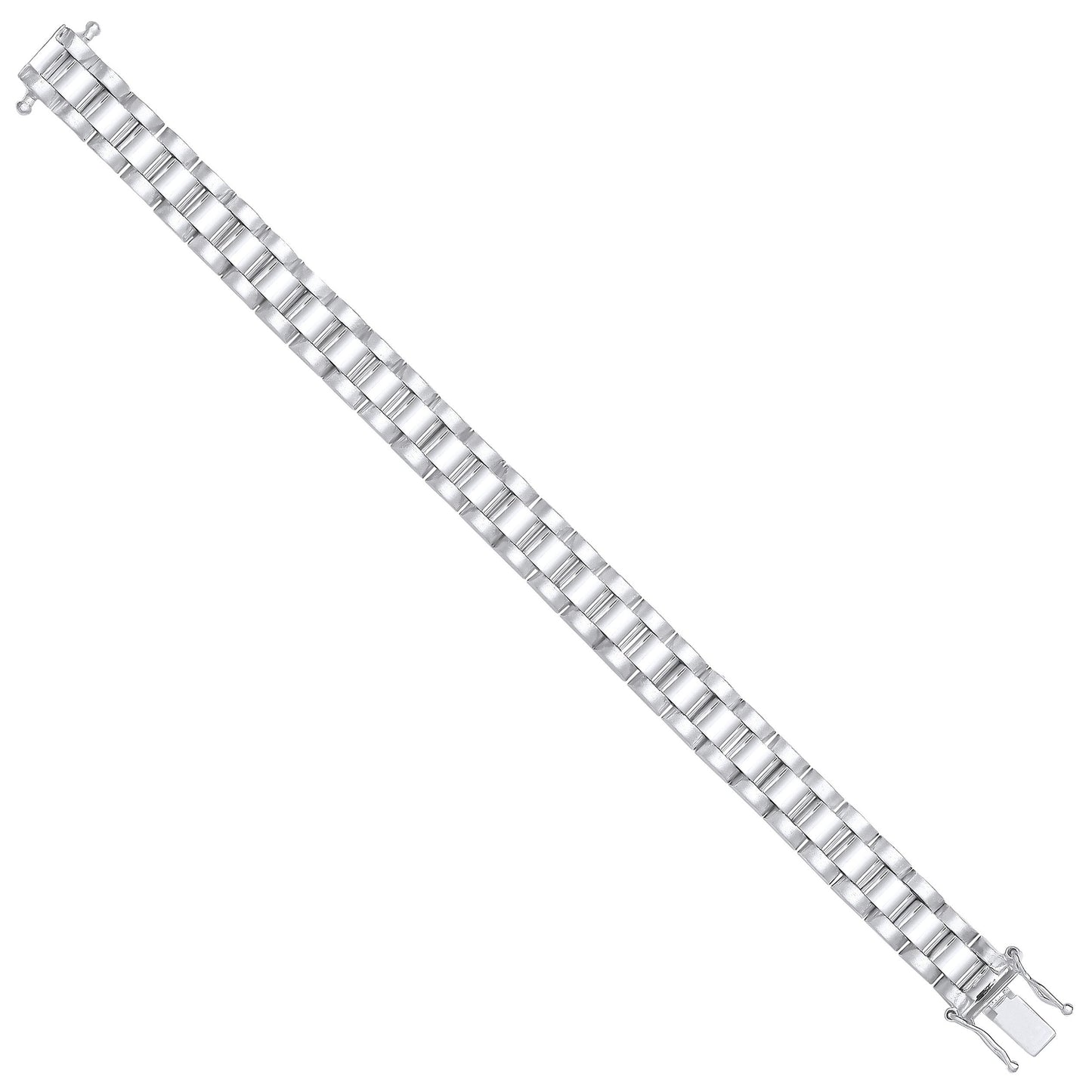 Silver 8mm Fancy Link Kids Bracelet