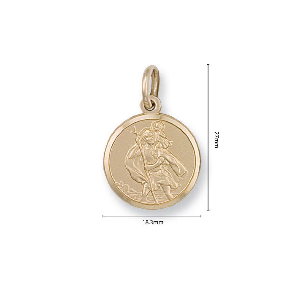 Yellow Gold St. Christopher Pendant - 3.1g