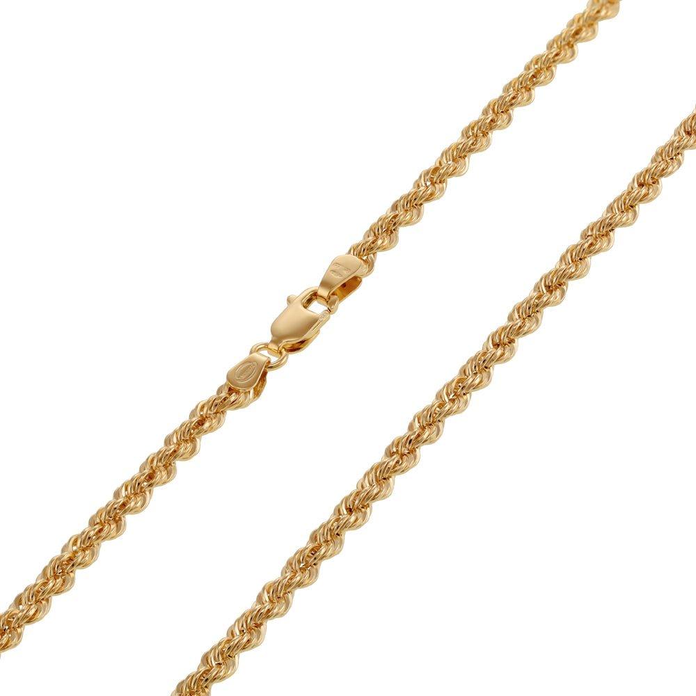 Yellow Gold 3.2mm Hollow Rope Chain