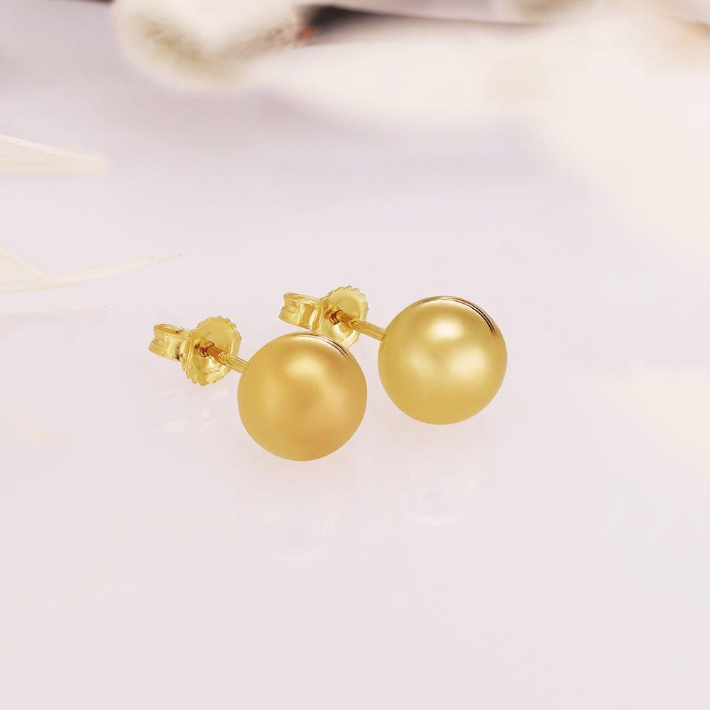 9ct Yellow Gold 10mm Ball Studs