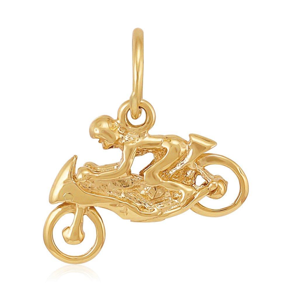 Yellow Gold Motorbike Pendant