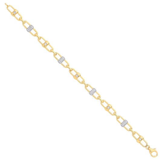 9ct Yellow Gold 0.38ctw Bracelet