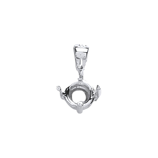 18ct White Gold Pendant Mount 0.20-0.25ct