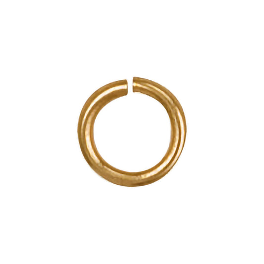 Yellow Gold 6mm Jump Ring (Pack of 6)