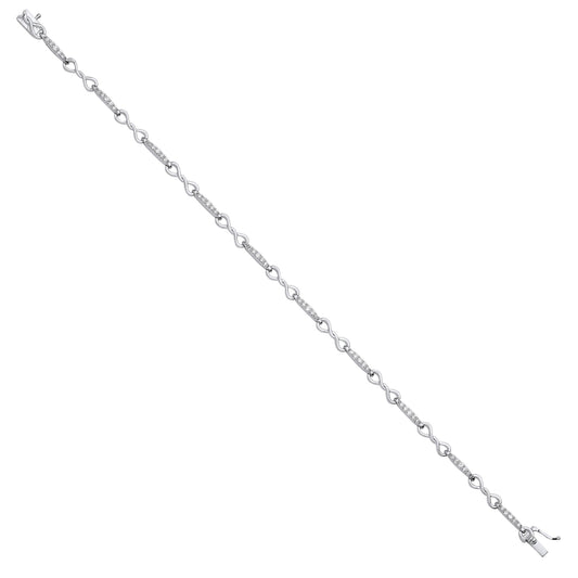 9ct White Gold Bracelet 0.50ct Diamonds