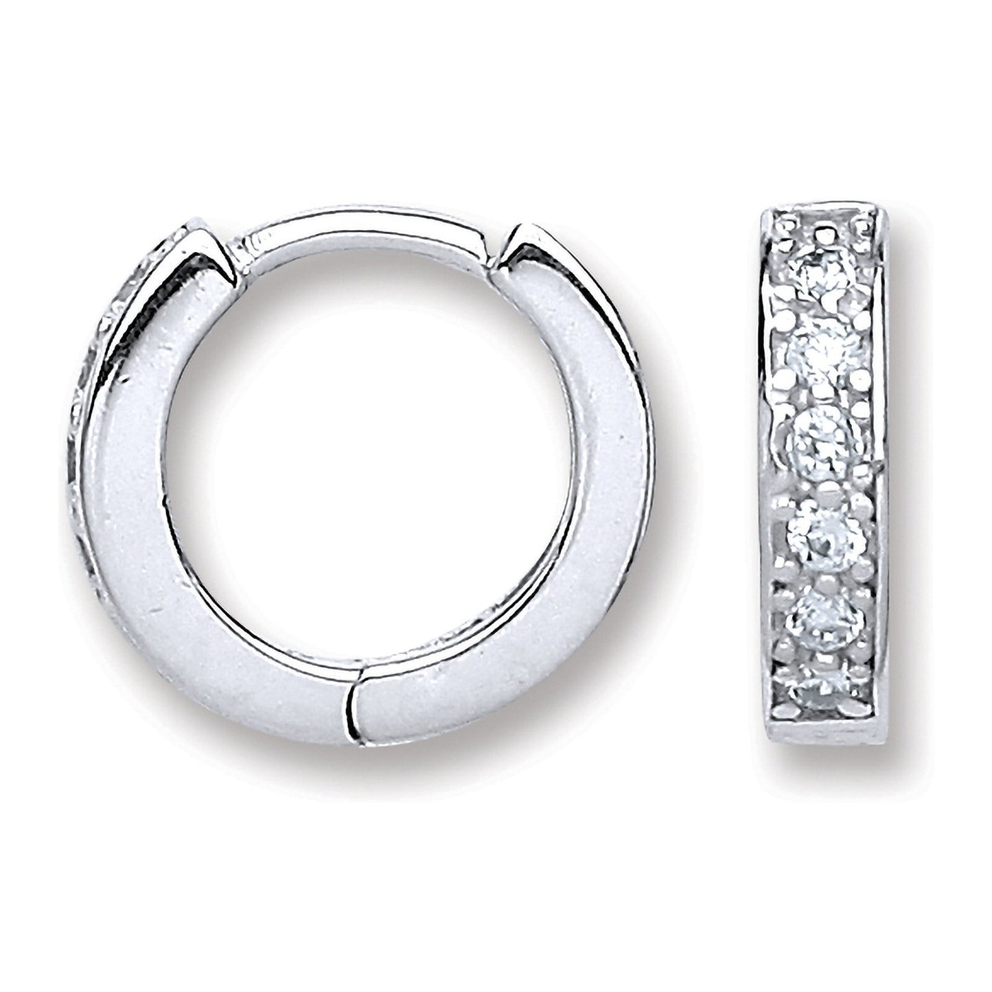 Silver Baby Huggies Earrings
