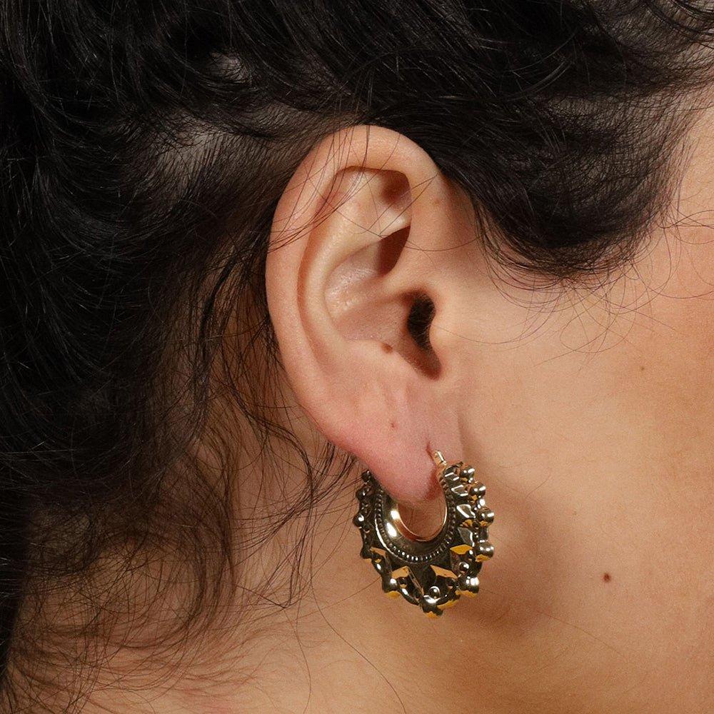 Yellow Gold Traditional Creoles Earrings