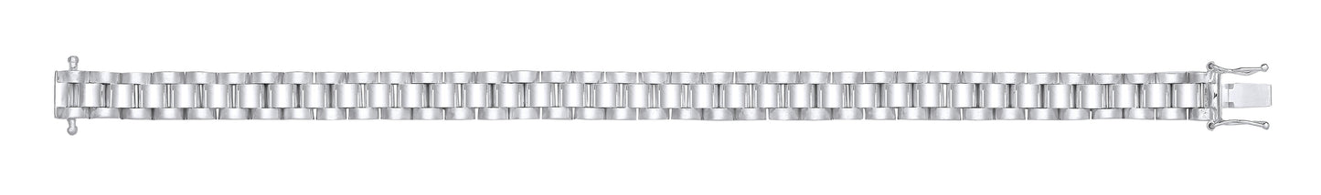 Silver 8mm Fancy Link Ladies Bracelet