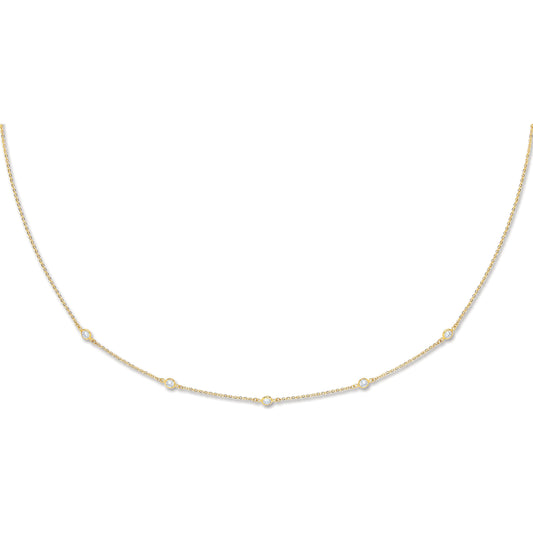 Y/G Cz by the Yard Cz Bracelet & Necklace (07", 18" & 36")