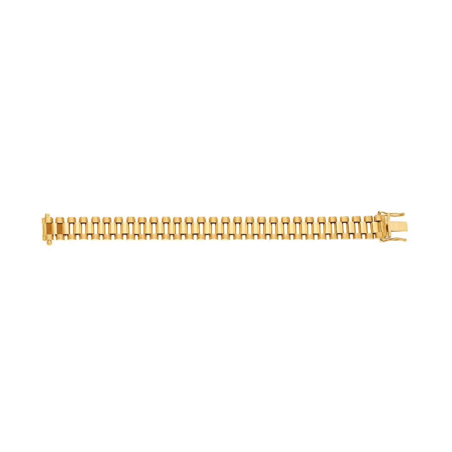 Yellow Gold 10mm Fancy Link Baby Bracelet