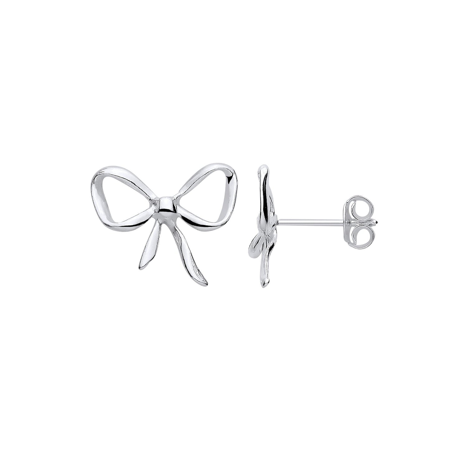 Silver Bow Studs