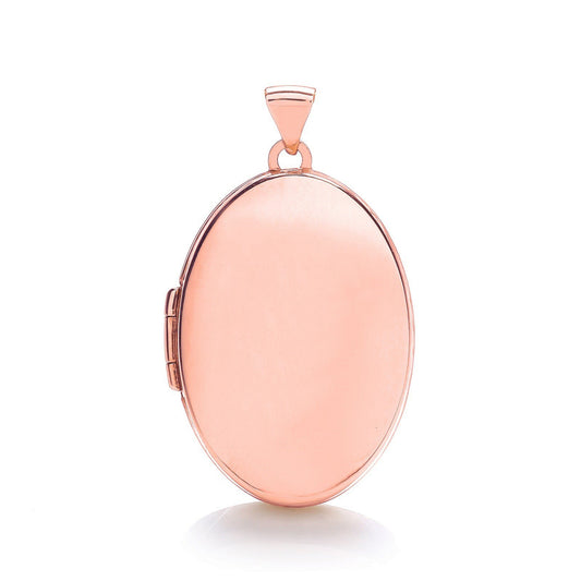 Rose Gold Oval Plain Locket