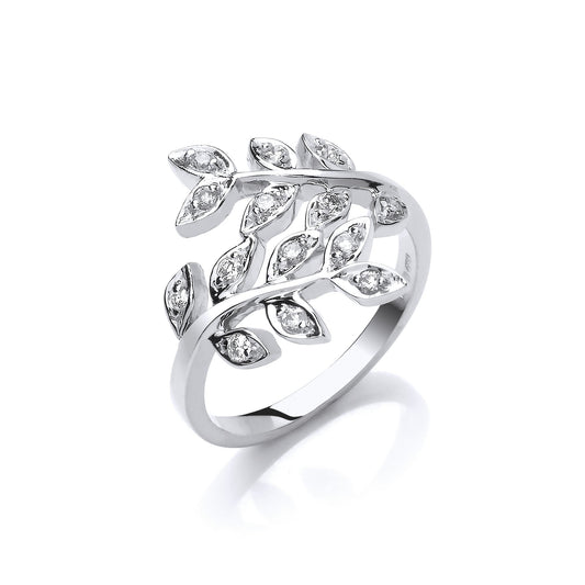 9ct White Gold 0.25ct Diamond Ring (HNN-0EF21D)