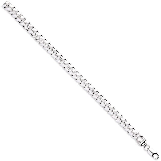 Silver 8.4mm Dome Cuban Link Chain/Gents Bracelet
