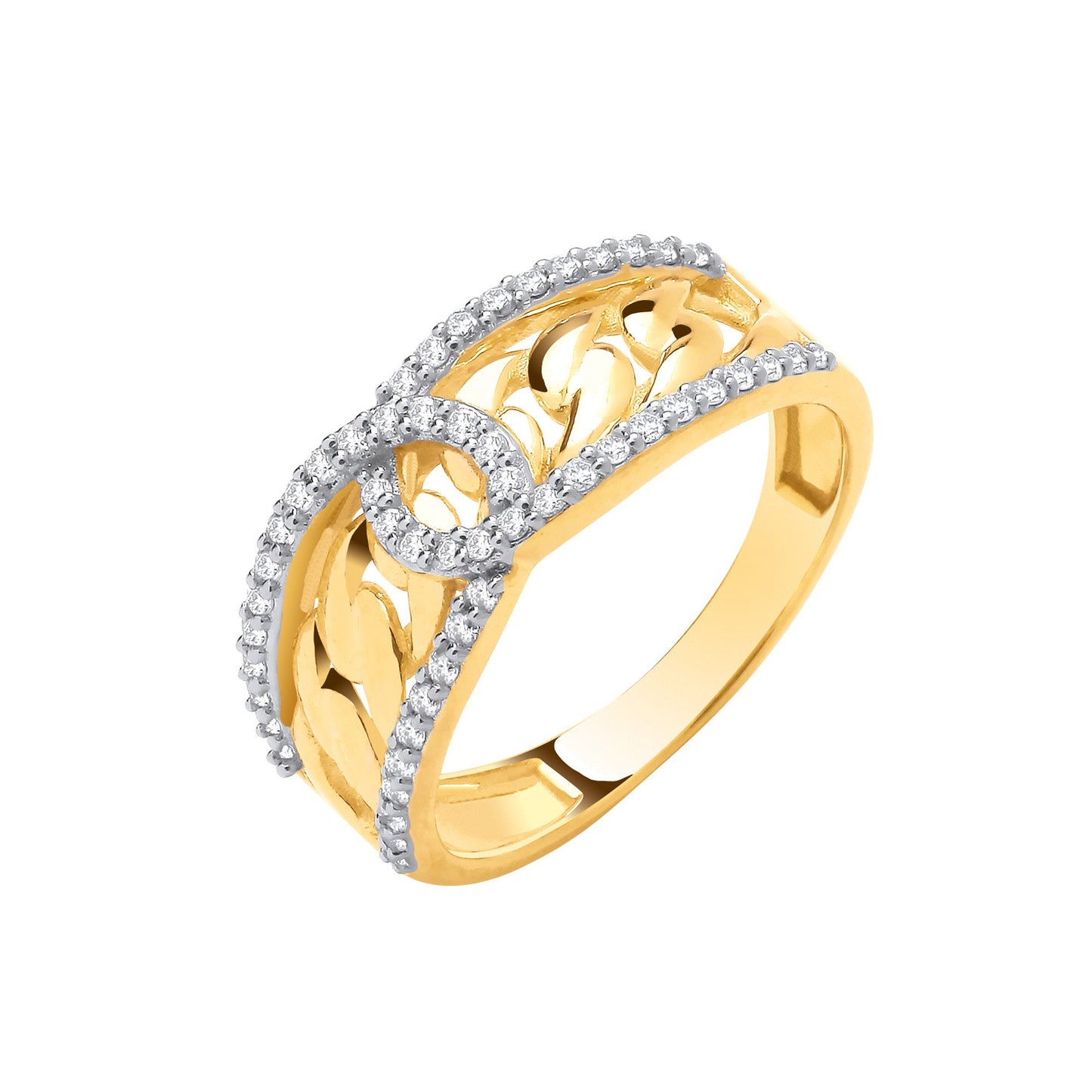 9ct Yellow Gold 0.25ctw G/H Si Dress Ring