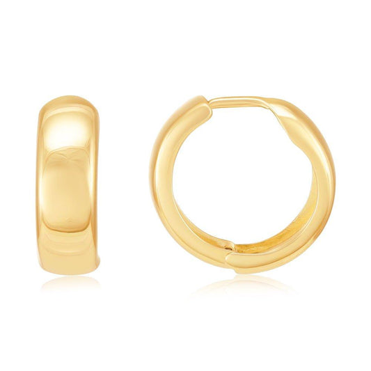 Yellow Gold 16mm Huggies
