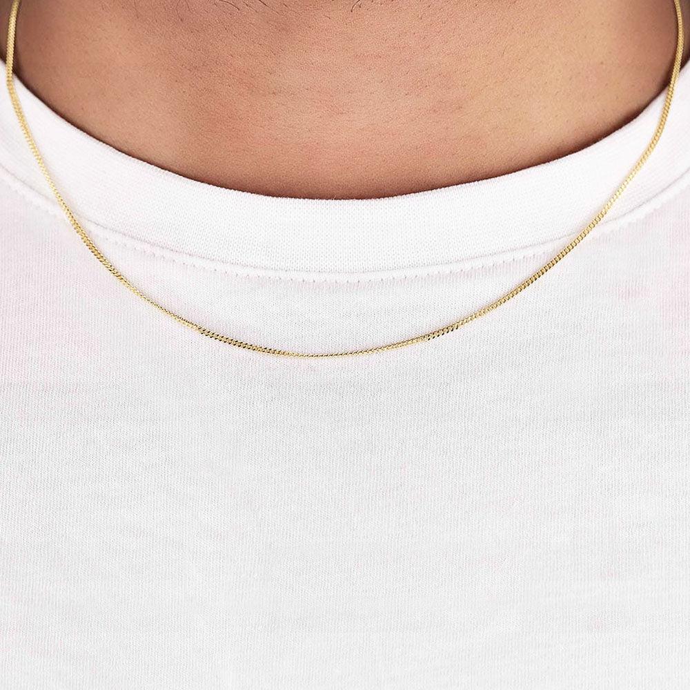 18ct Yellow Gold 1.4mm Curb Chain