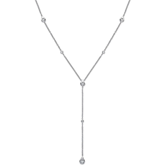 18ct White Gold 0.32ct Diamond Necklace (18in/45cm) Chain