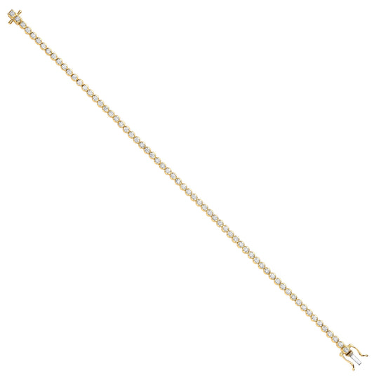 18ct Yellow Gold 2.00ct Diamond Tennis Bracelet