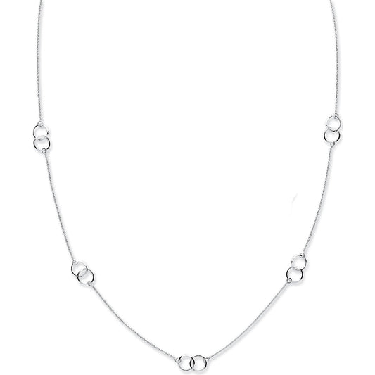 Silver Fancy Chain 34"