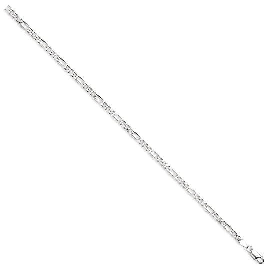 Silver 3.8mm Figaro Chains/Bracelet