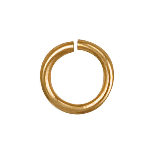 Yellow Gold 8mm Jump Ring (Pack of 6)