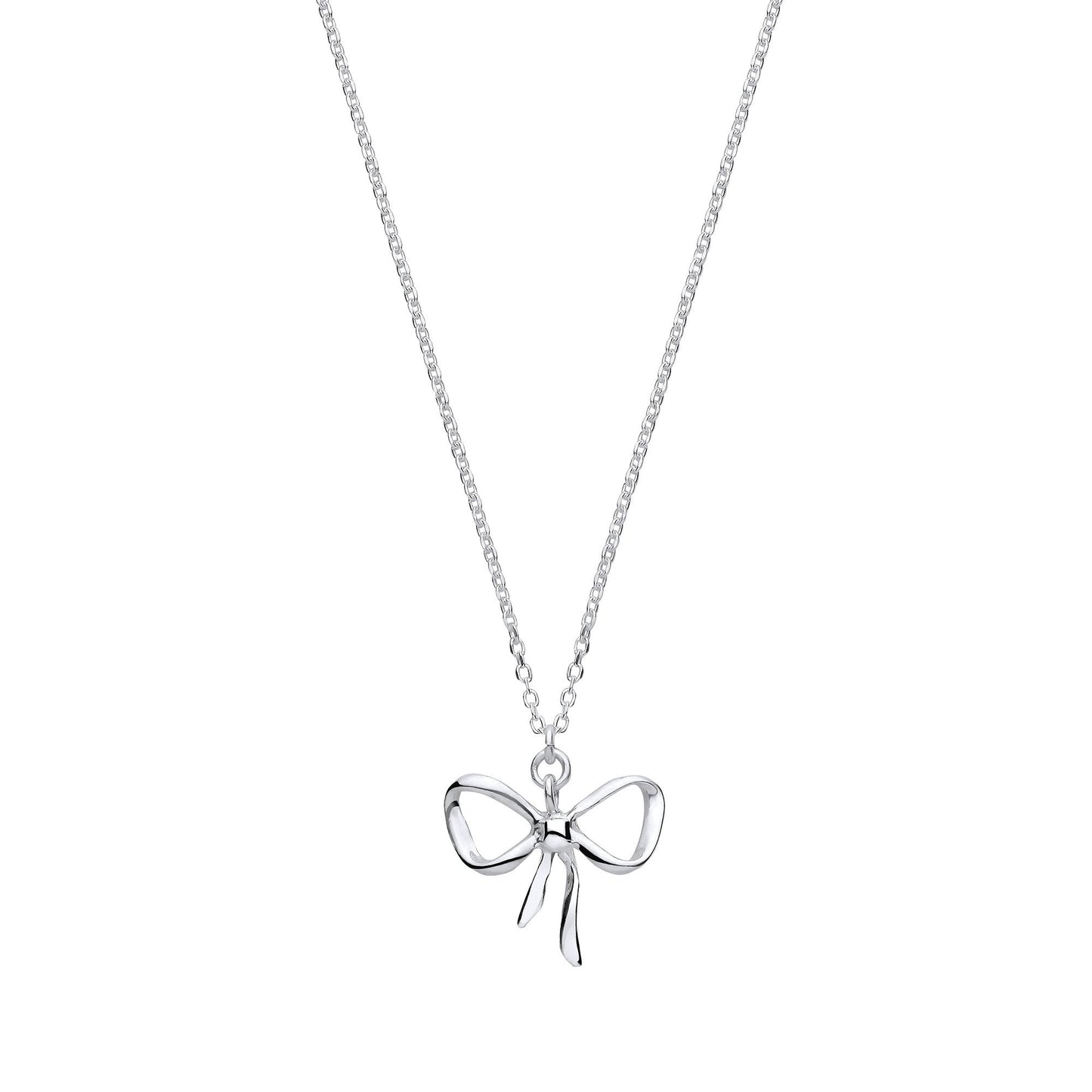Silver Bow Pendant Chain/Ladies Bracelet
