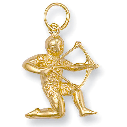 Yellow Gold Sagittarius Zodiac Pendant