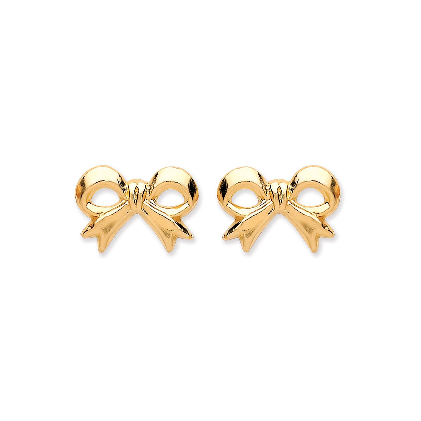 9ct Yellow Gold Bow Studs