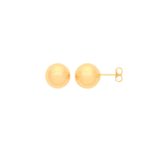 9ct Yellow Gold 7mm Ball Studs