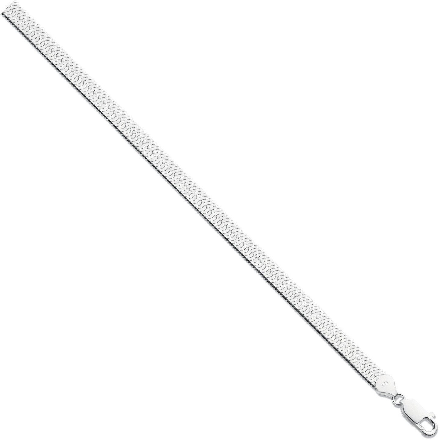 Silver 6.8mm Herringbone Chain