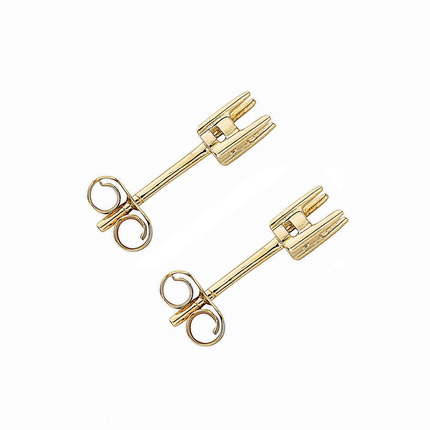 9ct Yellow Gold Earrings Mount 0.20ctw