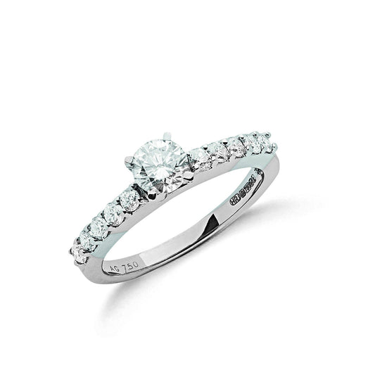 18ct White Gold 1.00ct Diamond Engagement Ring - 2.4mm