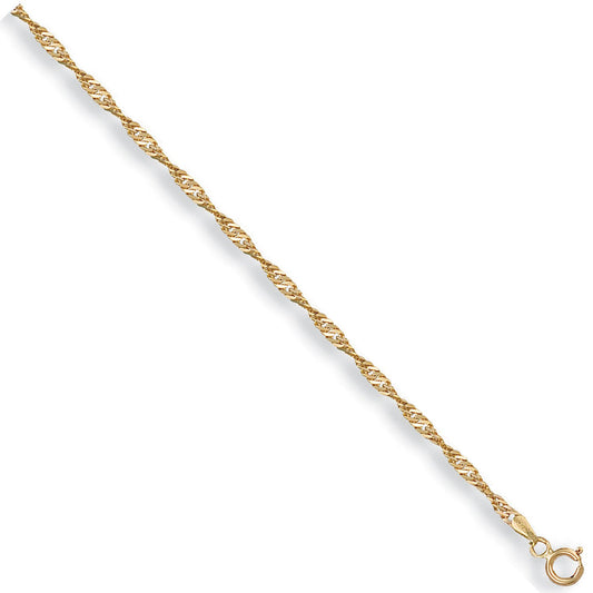 Y/G 2.3mm Singapore Chain