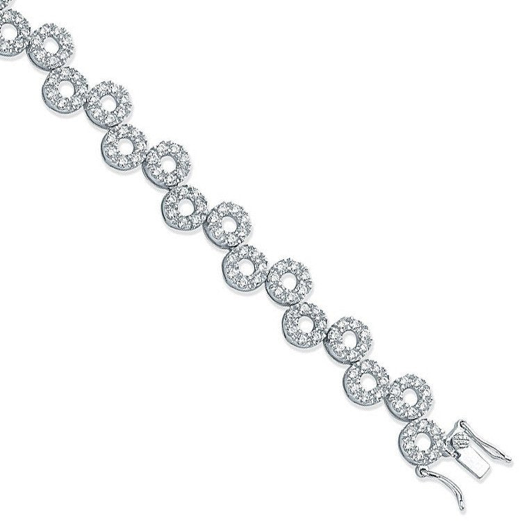 Sliver Fancy Cubic Zirconia Bracelet