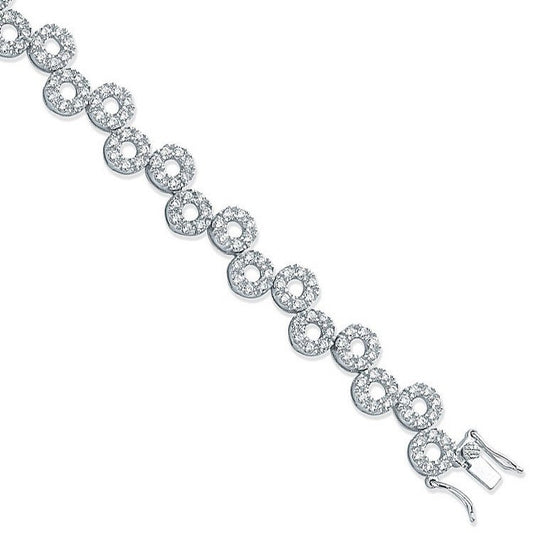 Sliver Fancy Cubic Zirconia Bracelet