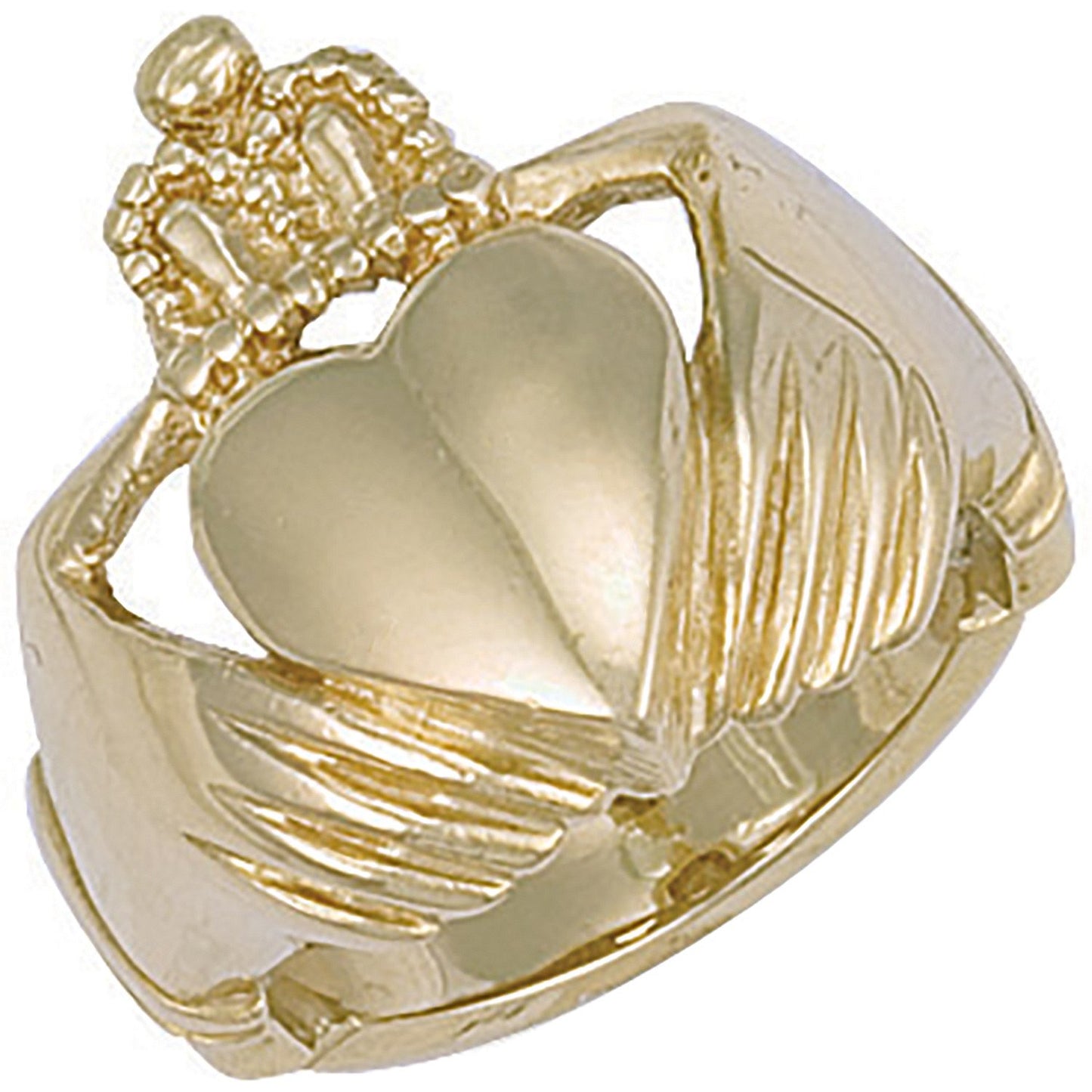 Yellow Gold Claddagh Ring (HNN-C5812D)